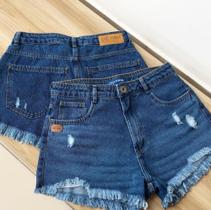 Short jeans lança perfume cintura alta Short jeans lança perfume cintura alta