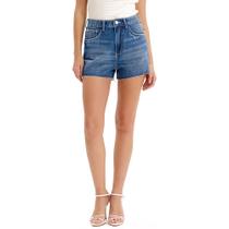 Short Jeans Lança Perfume Hot Pants Ve25 Azul Feminino