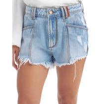 Short Jeans Lança Perfume Loose High AI23 Azul Feminino