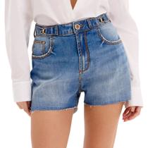 Short Jeans Lança Perfume Loose Sh Ve25 Azul Feminino