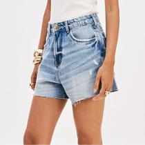 Short Jeans Lança Perfume Relaxed Hi Pr26 Azul Feminino