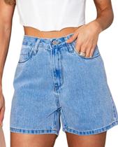 Short jeans mom cintura alta Consciência Jeans REF23298