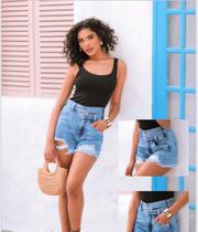 Short Jeans Mon Feminino