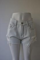Short Jeans Print Praia Lavagem Clara Tamanho 36