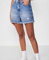 Short Jeans Regular Alta Tam 40