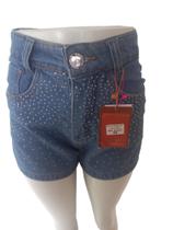 Short Jeans Sal E Pimenta Com Brilho Short Jeans Sal E Pimenta Com Brilho