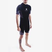 Short John Rikwil Black Skin Flexibilidade e Conforto para Esportes Aquáticos Neoprene 2mm