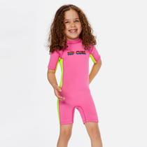 Short John Rip Curl Infantil Groms Omega 1.5mm Rosa