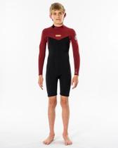 Short John Rip Curl Long Sleeve Boys E5 Neoprene Back Zip Maroon Short John Rip Curl Long Sleeve Boys E5 Neoprene Back Zip Maroon