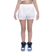 Short Juvenil Feminino Amofany Tecnológico Com Tela No Bolso - OFF WHITE - P