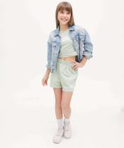 Short Juvenil Moletinho Estampa Frase Marisa Tam 10 a -24077