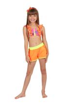 Short Kids Leticia - Laranja Fluor - Siri