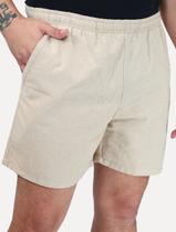 Short King & Joe Masculina Tradicional Casual Linho Areia SH00101 00032 Tamanho Calças:44