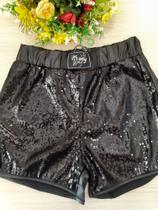 Short lantejoulas