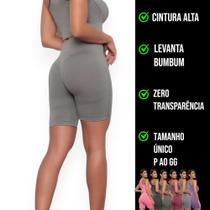 SHORT Leg Legging LEVANTA BUMBUM Cintura Alta Fitness Treino Corrida Academia 960
