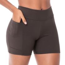 Short Legging Fitness Compression Coffee Zee Rucci