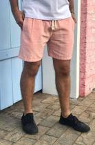 Short Linho Masculino Básico Mauricinho Premium Lavado Alta Qualidade