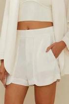 short linho vivo off white