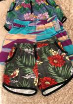 Short malha estampado