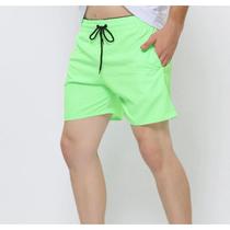 Short masculino bermuda poliéster esportivo