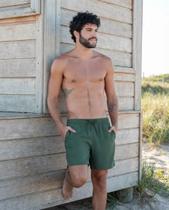 Short masculino bermuda praia piscina liso 615.10 mash cor:verde militartamanho:m Short masculino bermuda praia piscina liso 615.10 mash cor:verde militartamanho:m