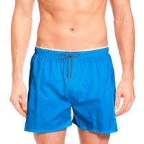 Short Masculino Casual Básico Azul Verão Calção de Praia