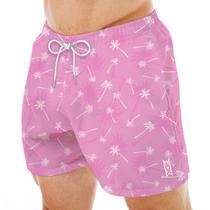 Short Masculino Colorido Estampa Basic Leve Bermuda p Praia