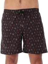 Short Masculino Com Elástico Galaxy Strech Elementos Preto