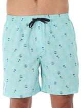 Short Masculino Com Elástico Galaxy Strech Elementos Verde