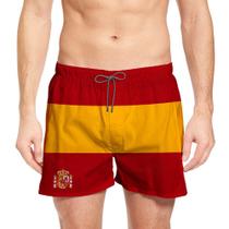 Short Masculino Estampa Espanha Copa Praia Lazer Moda Verão Short Masculino Estampa Espanha Copa Praia Lazer Moda Verão
