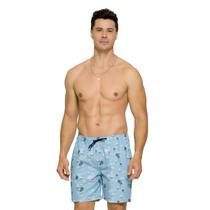 Short Masculino estampado com elástico Selene