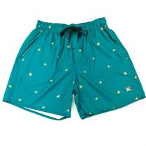 Short Masculino Estampado Coqueiros Track Tactel Confy