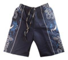 Short Masculino Infantil Com Estanpa Praia e Piscina 100% Poliéster Primavera/Verão