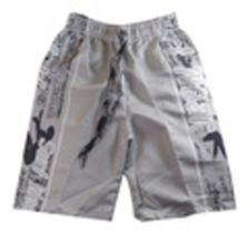 Short Masculino Infantil Com Estanpa Praia e Piscina 100% Poliéster Primavera/Verão