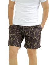 Short Masculino Ixória Praia Estampado Com Elastano Ibiza