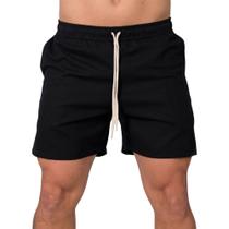 Short Masculino Linho Liso Academia Praia Leve