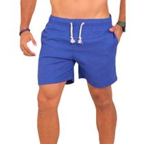Short Masculino Linho Liso Academia Praia Leve