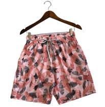 Short Masculino Mauricinho Ref. 143B Laranja Estampado Tamanho XGG