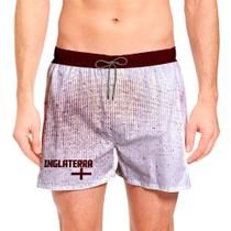 Short Masculino Praia Curto Inglaterra País Copa Verão Moda