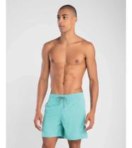 Short masculino praia liso bermuda casual poliester mash cor:verde águatamanho:p Short masculino praia liso bermuda casual poliester mash cor:verde águatamanho:p