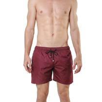 Short Masculino Praia Liso Vinho Short Masculino Praia Liso Vinho