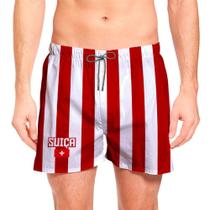 Short Masculino Suiça Copa Estampa Academia Praia Verão Moda