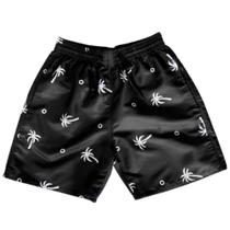 Short Masculino Tactel Liso Com Bolsos Moda Praia Verão