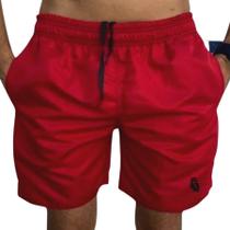 Short Masculino Tactel Liso Com Bolsos Moda Praia Verão