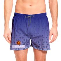 Short Masculino Uruguai Bandeira Copa País Esporte Verão