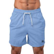 Short Mauricinho Bermuda Linho Casual Premium Cós Com Cordão Ajustavel Bolsos Lateral Liso Verao