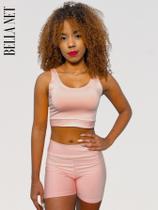 Short Meia Coxa Academia Feminino Fitness Em Suplex