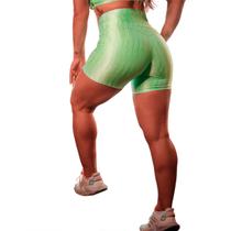 Short Meia Coxa Empina Bumbum Verde Cintilante Short Meia Coxa Empina Bumbum Verde Cintilante