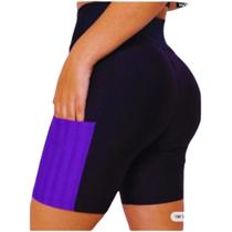 Short Meia Coxa Esportivo Fitness Academia Com Bolso Dry Fit