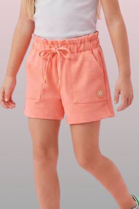 Short Menina Moletom sem Pelúcia com Detalhe Patch Kukiê Short Menina Moletom sem Pelúcia com Detalhe Patch Kukiê